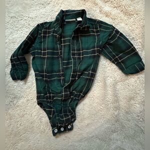 The Children's Place Green Plaid One Piece